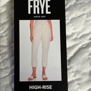 Frye High-Rise Ivory Jeans